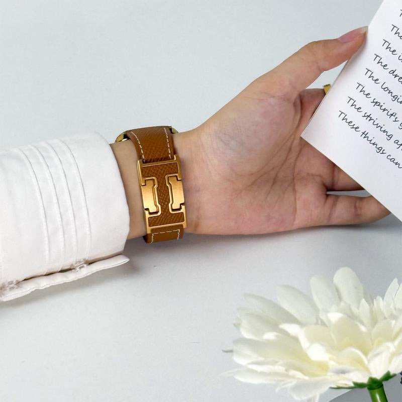 Crazygrass Women'S Fashion Watch Band Leather Watch Band Compatible with Smartwatch Series 1-10 (38-49Mm) Smartwatch Accessories Smart Watch Strap Wrist Straps [WATCH NOT INCLUDED] Stylish Wearable Accessory