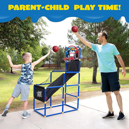 2025 Toys for Kids Arcade Basketball Game Set with 4 Balls and Hoop Outdoor Sport Play - Easy Set up - Air Pump Included Christmas Gifts for Kids Outdoor Play Toys Boys / Bow and Arrow Set