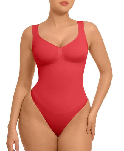 Feelingirl Women'S Seamless Sleeveless Thong Bodysuit for Tops and Comfortable for Lady Soft Womenswear Basic