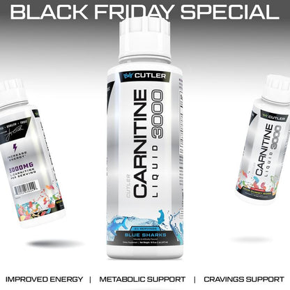 Cutler Nutrition Liquid Carnitine 3000 for Energy and Recovery Support Dietary Fitness Supplement Edible Healthcare Vitamin