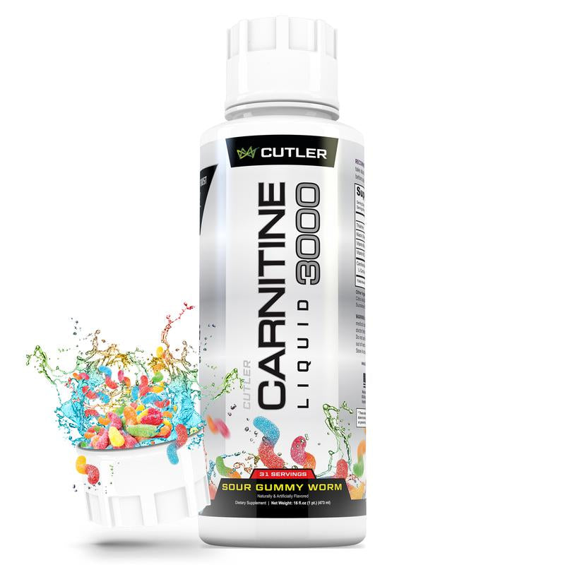 Cutler Nutrition Liquid Carnitine 3000 for Energy and Recovery Support Dietary Fitness Supplement Edible Healthcare Vitamin