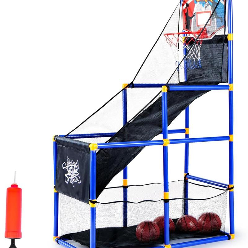 2025 Toys for Kids Arcade Basketball Game Set with 4 Balls and Hoop Outdoor Sport Play - Easy Set up - Air Pump Included Christmas Gifts for Kids Outdoor Play Toys Boys / Bow and Arrow Set