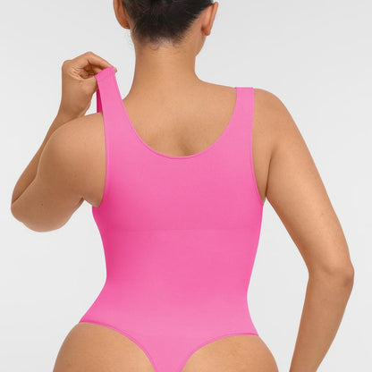 Feelingirl Women'S Seamless Sleeveless Thong Bodysuit for Tops and Comfortable for Lady Soft Womenswear Basic