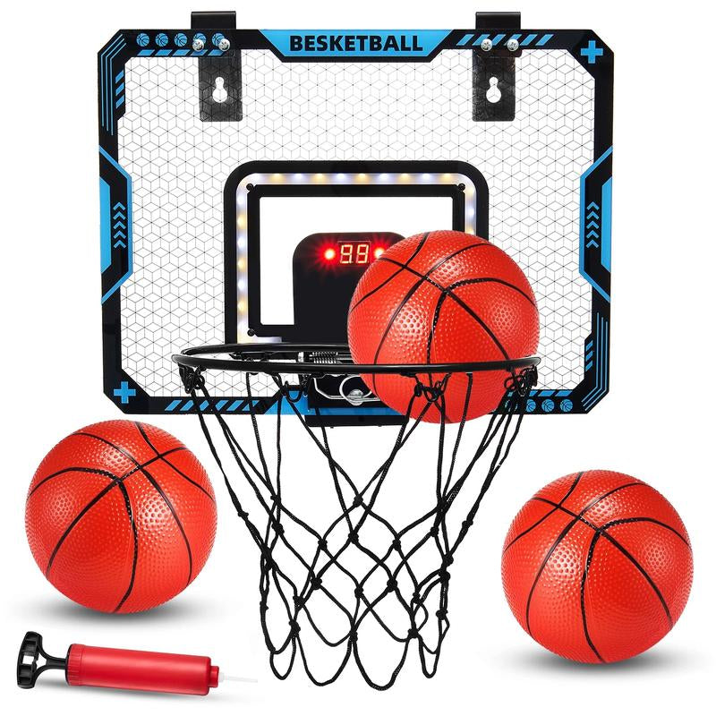 Basketball Hoop Set , Electronic Scoring & Lights Toy